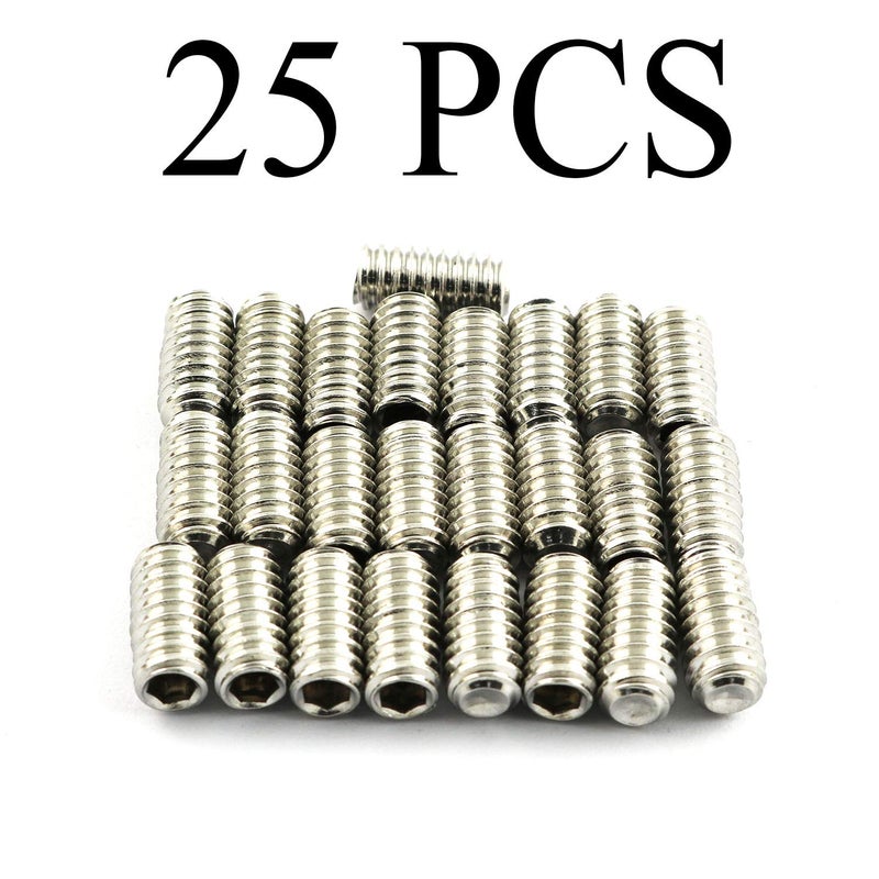 برو بامبو كيتشن RuiLing 25 قطعة 1/4-20x1/2 "" مسدس عرافة مجموعة مقابس مسامير 304 الفولاذ المقاوم للصدأ كامل الموضوع كأس نقطة نكش مسامير - Image 2